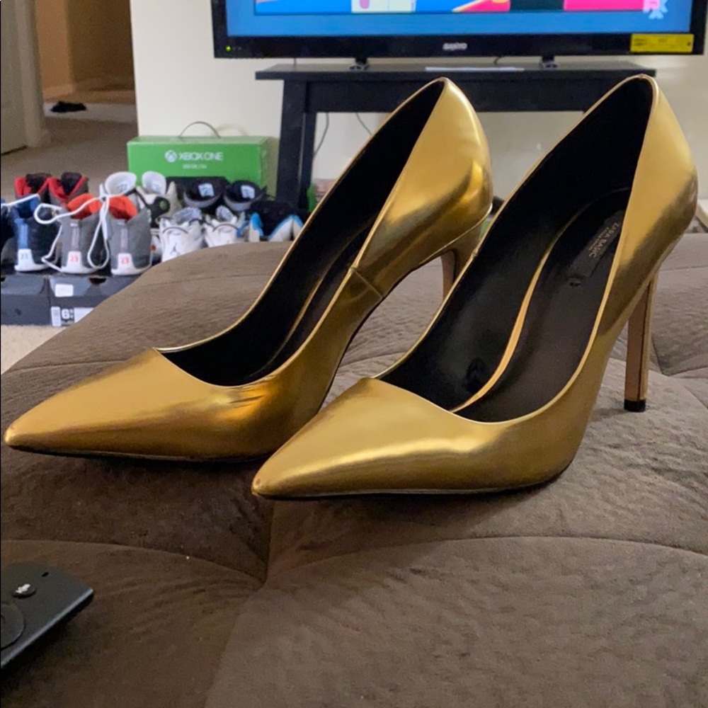 Gold Zara pumps - Picture 2 of 4